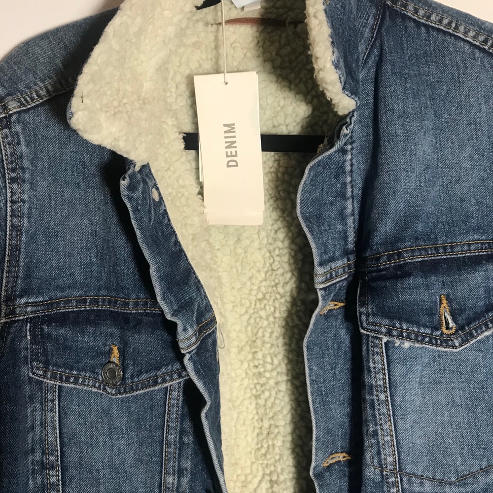 WOOL LINED DENIM JACKET